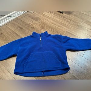 American Eagle quarter zip cropped sweater